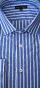 Blue striped shirt with long length