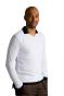 Fine white long-length sweater, Gauthier model