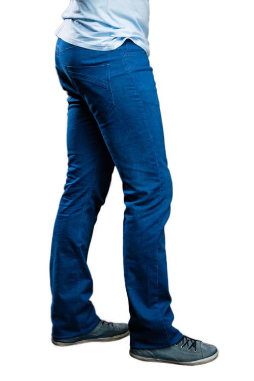 5 poches bleu entrejambes 105 cm modèle Baryton L40
