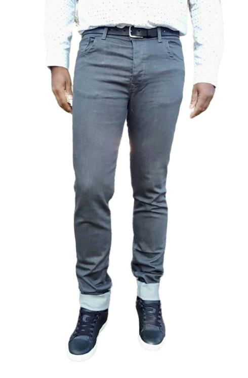 Jeans gris entrejambes 105 cm modèle Sillo Platine